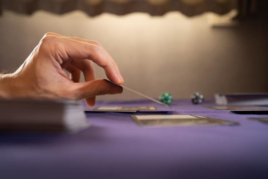 Playing trading card game