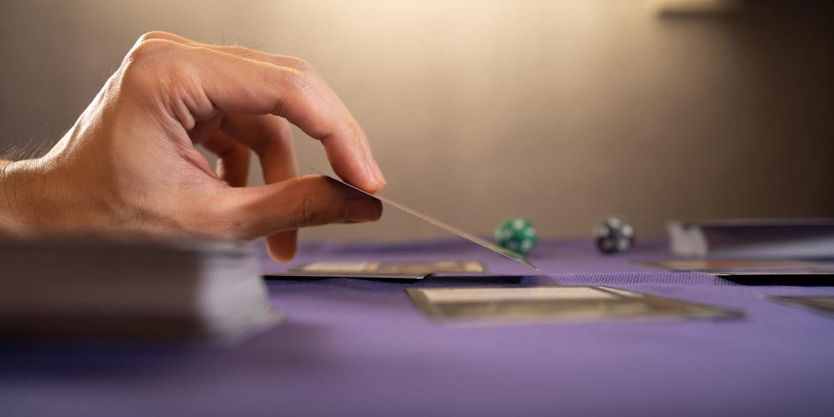 Playing trading card game